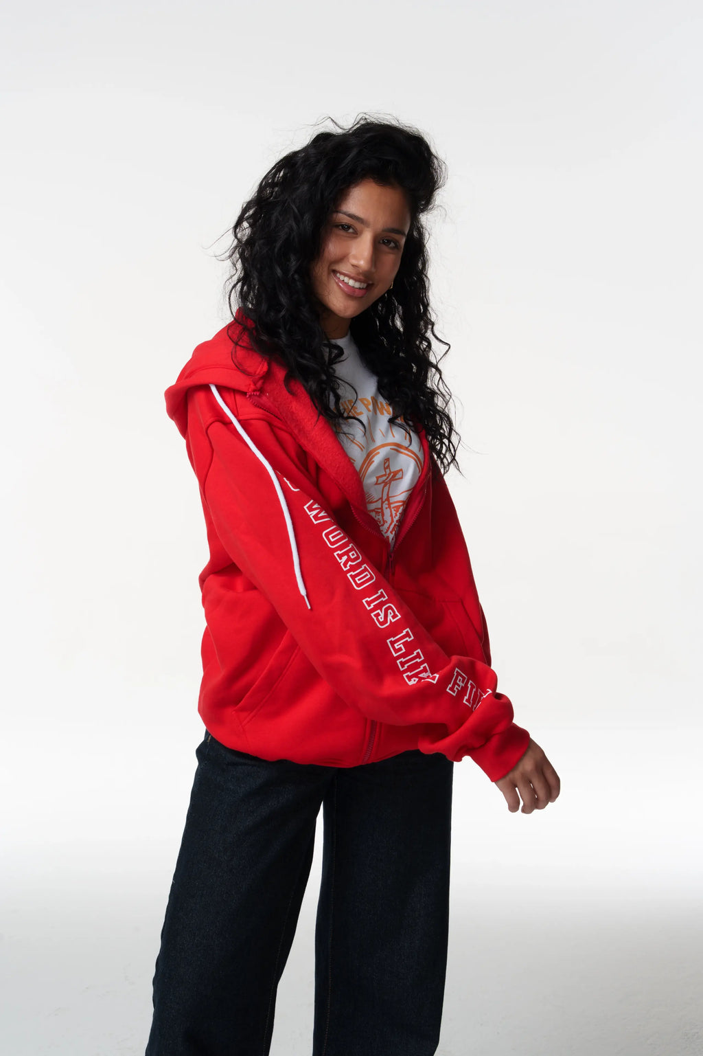 Fire in My Bones Zip Up  Hoodie