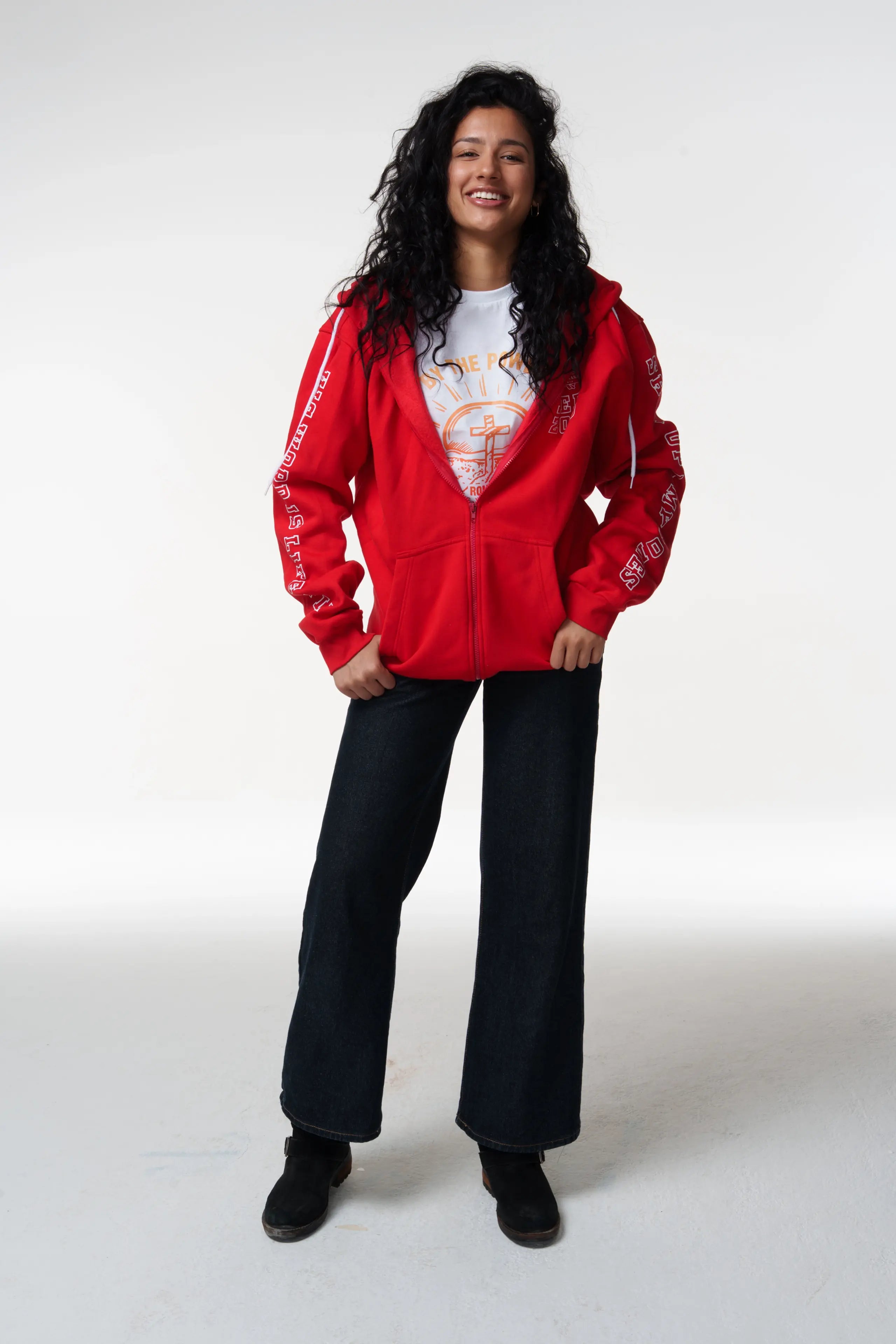 Fire in My Bones Zip Up  Hoodie